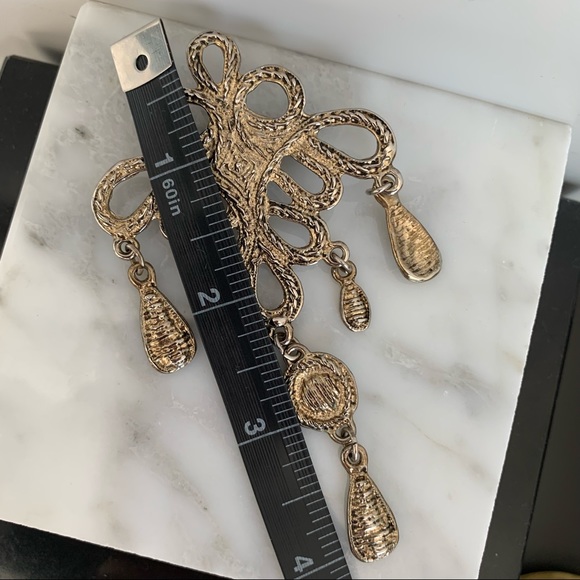 Vintage Gold plated Classic filagree Brooch - Picture 8 of 8